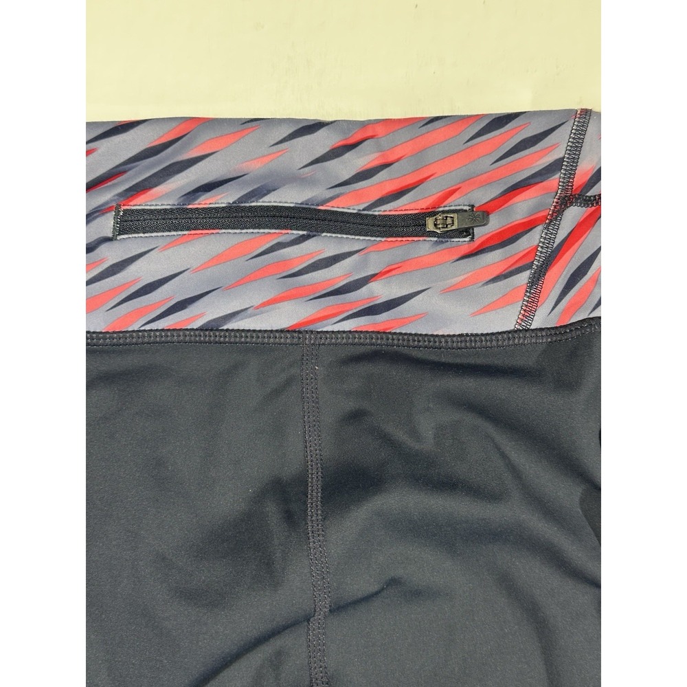 Athleta Electra Sonar 7/8 Tights Navy Blue Pink Athletic Yoga Pilates Size Small - Picture 10 of 11